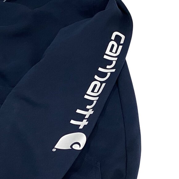 Carhartt Loose Fit Midweight Logo Sleeve Graphic Hoodie Sweatshirt Mens S K288 - Picture 5 of 7